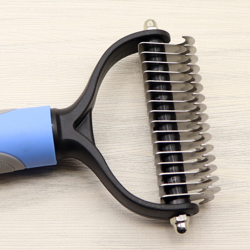 Aber Pet Long-haired Dogknot Comb Double-sided Blade Dog