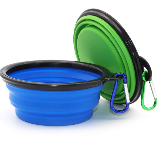 Aber Portable Folding Silicone Bowls for Dogs & Cats