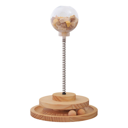 Aber Turntable Spring Leaking Ball Cat Toy