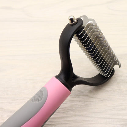 Aber Pet Long-haired Dogknot Comb Double-sided Blade Dog