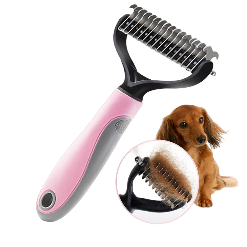 Aber Pet Long-haired Dogknot Comb Double-sided Blade Dog