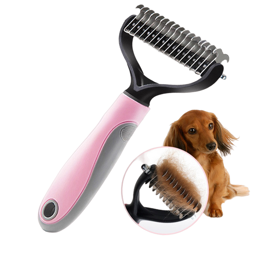 Aber Pet Long-haired Dogknot Comb Double-sided Blade Dog