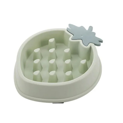 Aber Cute Strawberry Slow Feeder Bowl