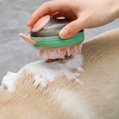 Aber Foamy Pet Dog Dispenser Brush
